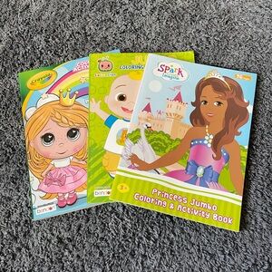 NWT 3 coloring books